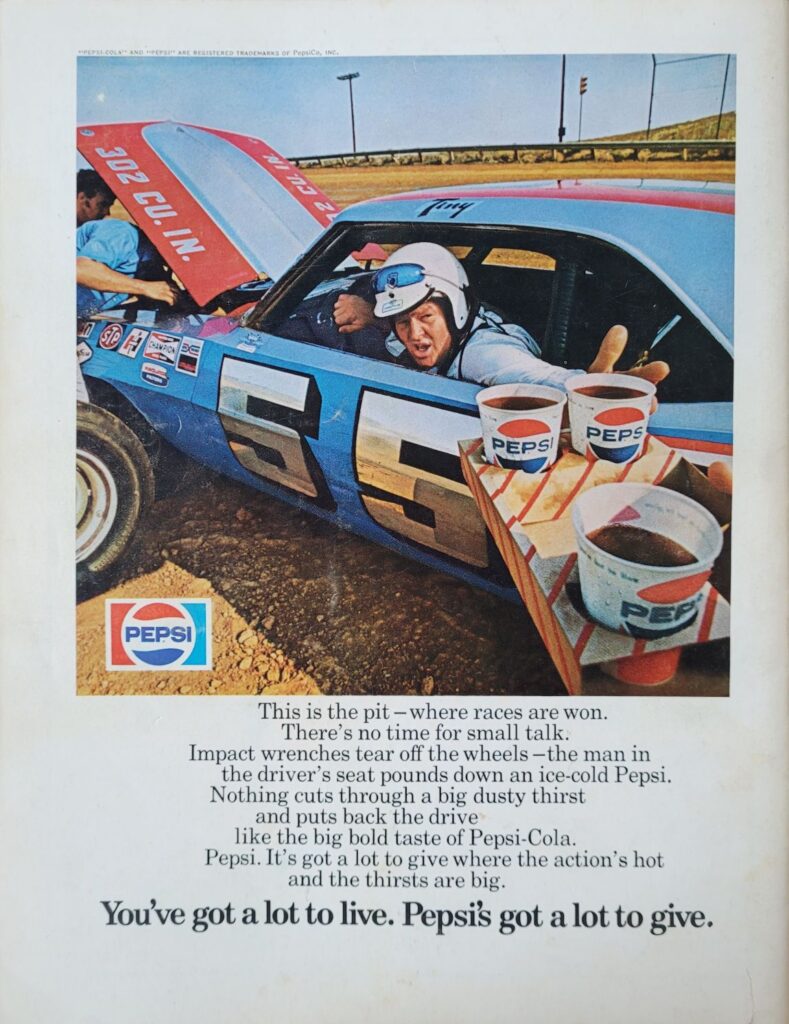 1974 NASCAR Martinsville Virginia 500 Program Back Cover