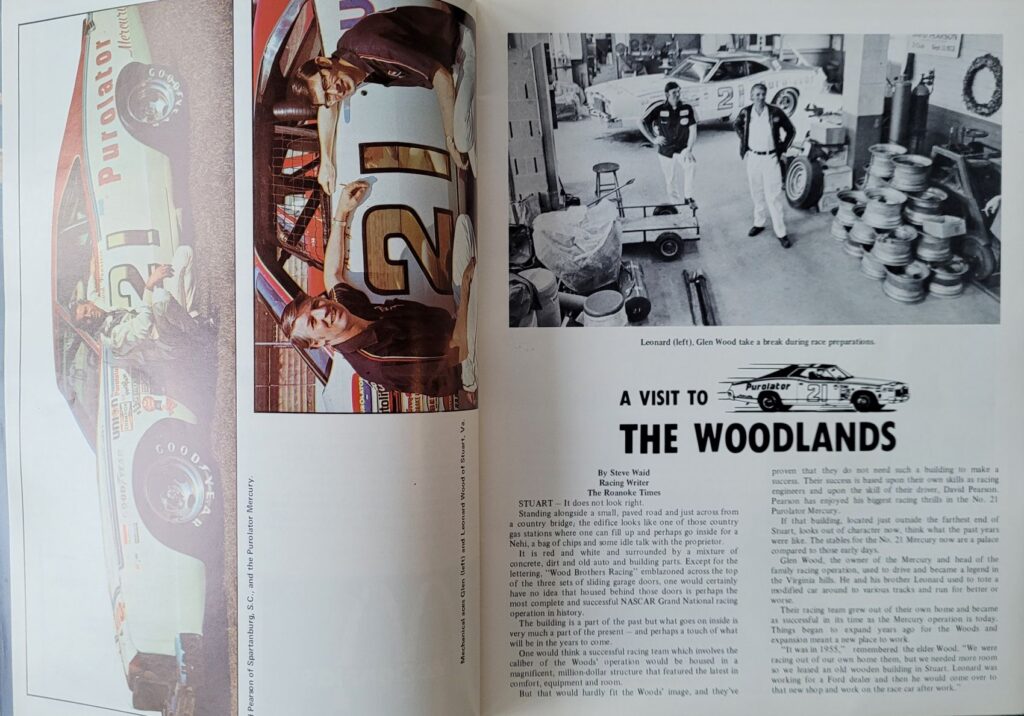 1975 NASCAR Martinsville Virginia 500 Program - Wood Brothers