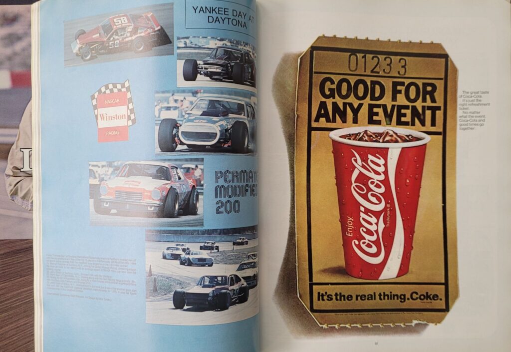 1976 NASCAR Daytona 500 Program - Yankee Day