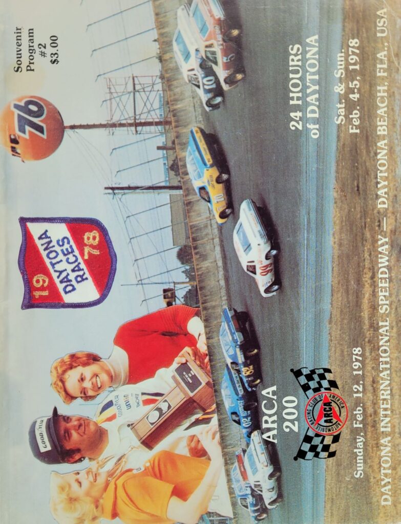 1978 24 Hours of Daytona-ARCA 200 Daytona Speedweeks Program Front Cover