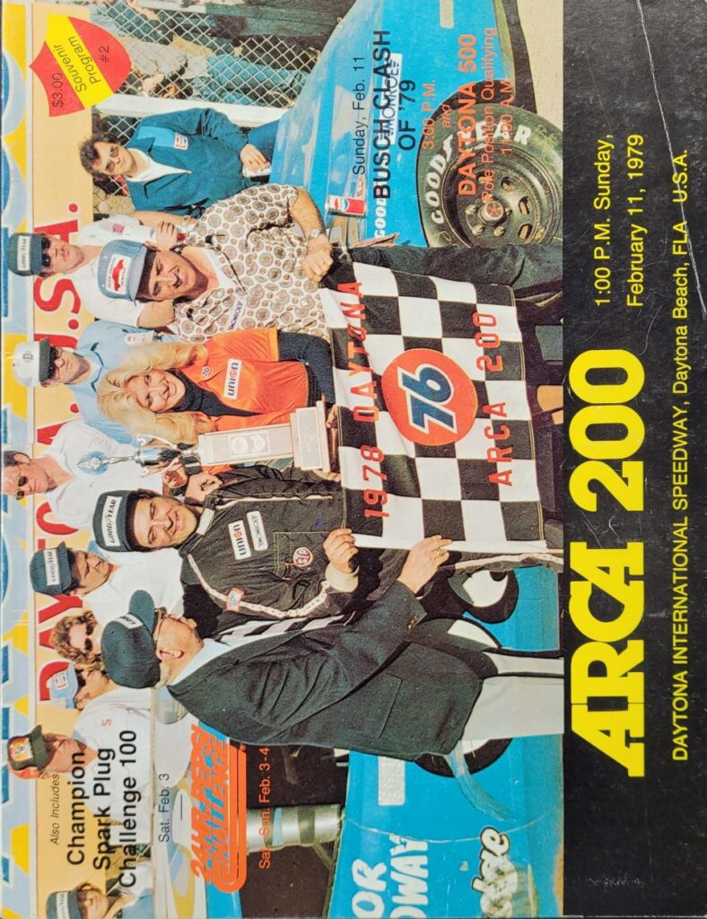 1979 ARCA 200 Daytona Speedweeks Program Front Cover