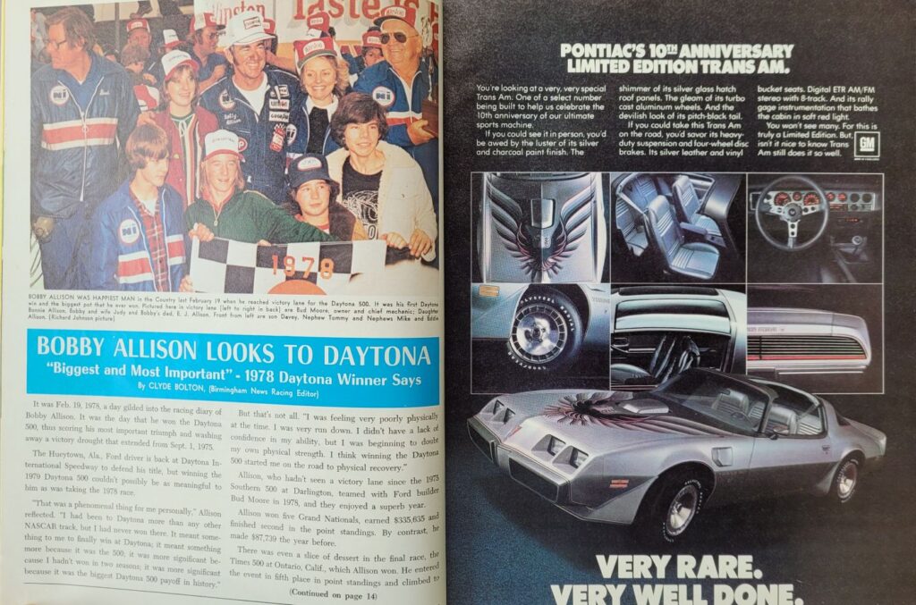 1979 NASCAR Daytona 500 Program - Pages 12-13