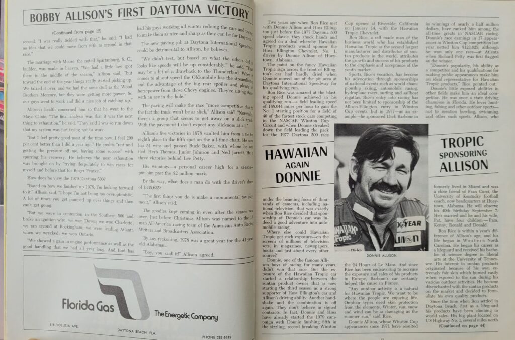1979 NASCAR Daytona 500 Program - Pages 14-15
