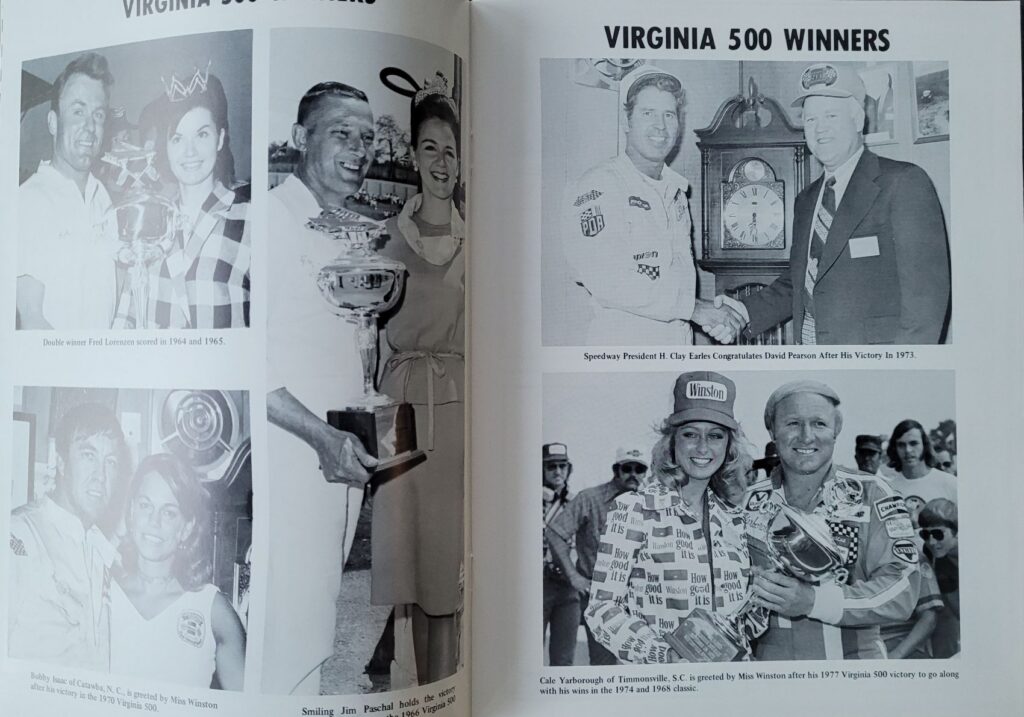 1979 NASCAR Martinsville Virginia 500 Program - Virginia 500 Winners