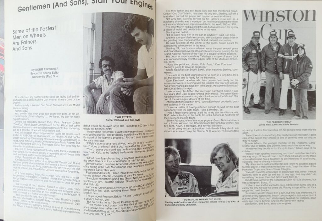 1979 NASCAR North Wilkesboro Holly Farms 400 Program - Gentleman and Sons