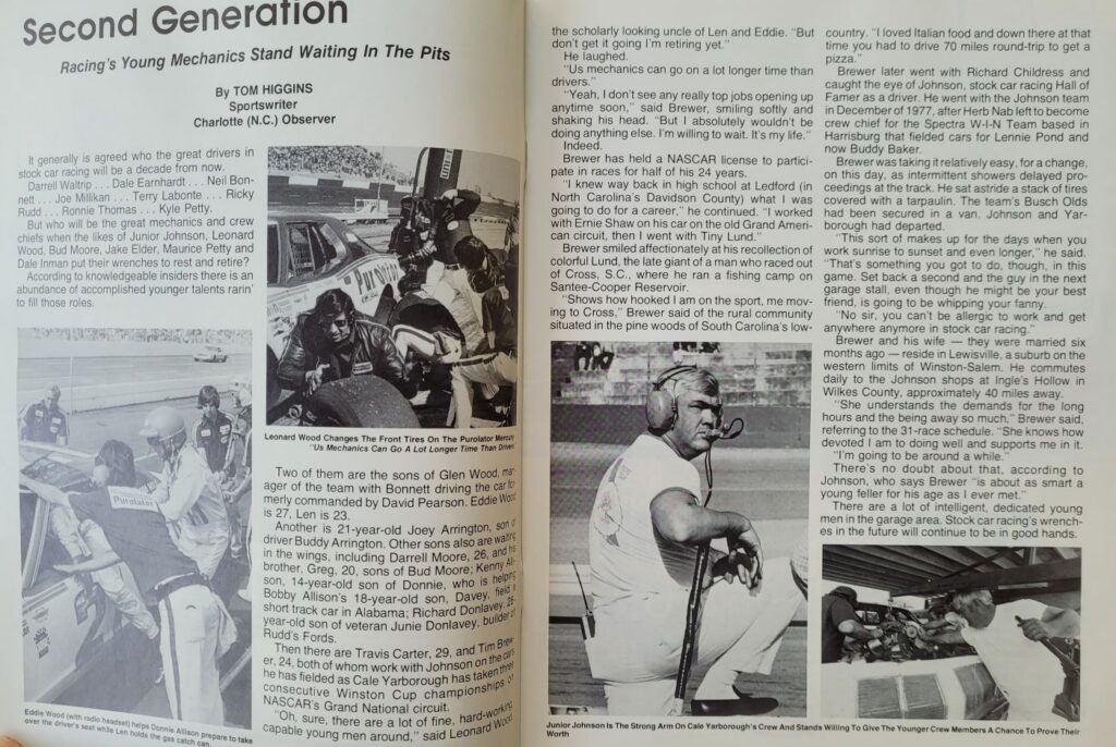 1979 NASCAR North Wilkesboro Holly Farms 400 Program - Second Generation