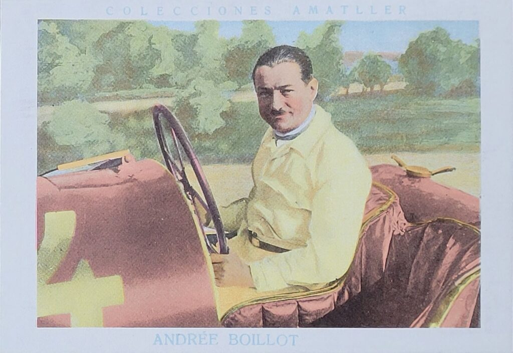 1928 Amatller (ES) Automovilismo Andree Boillot Card #13 - Front