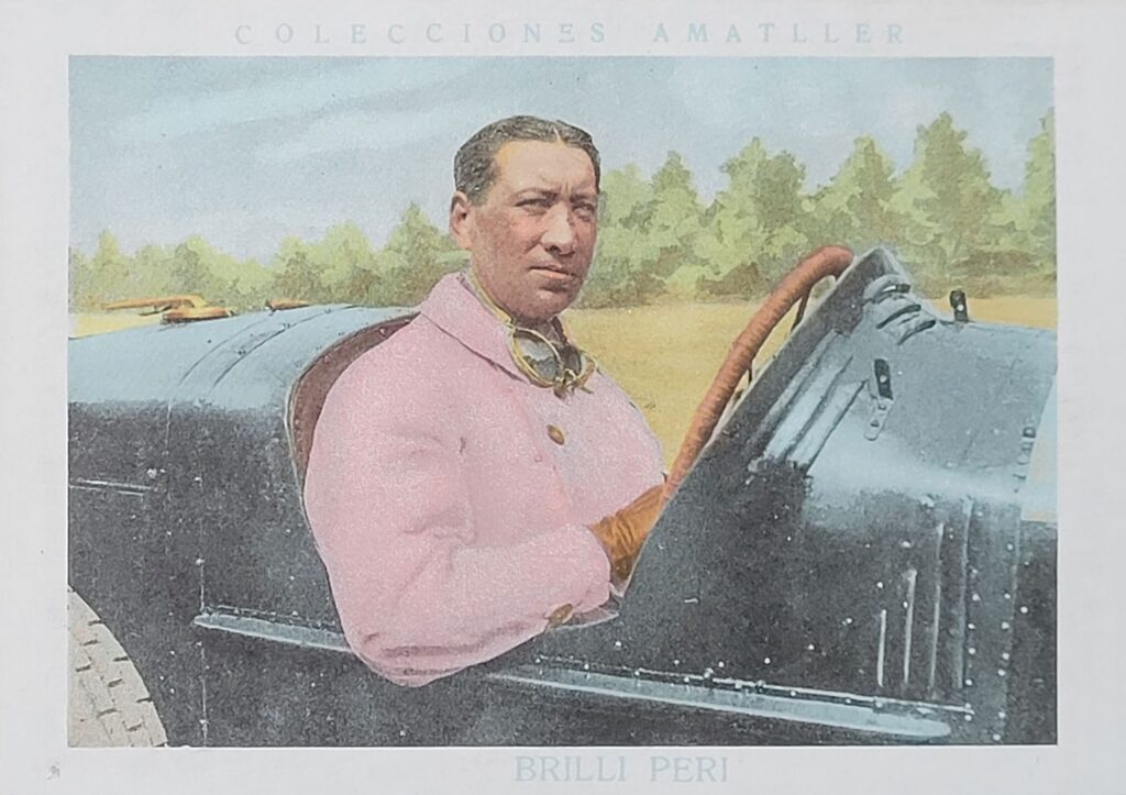 1928 Amatller (ES) Automovilismo Brilli Peri Card #15 - Front