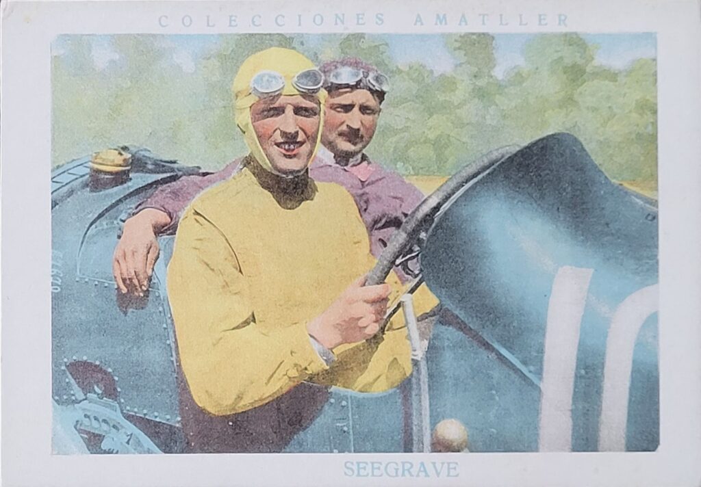 1928 Amatller (ES) Automovilismo Henry Seegrave Card #10 - Front