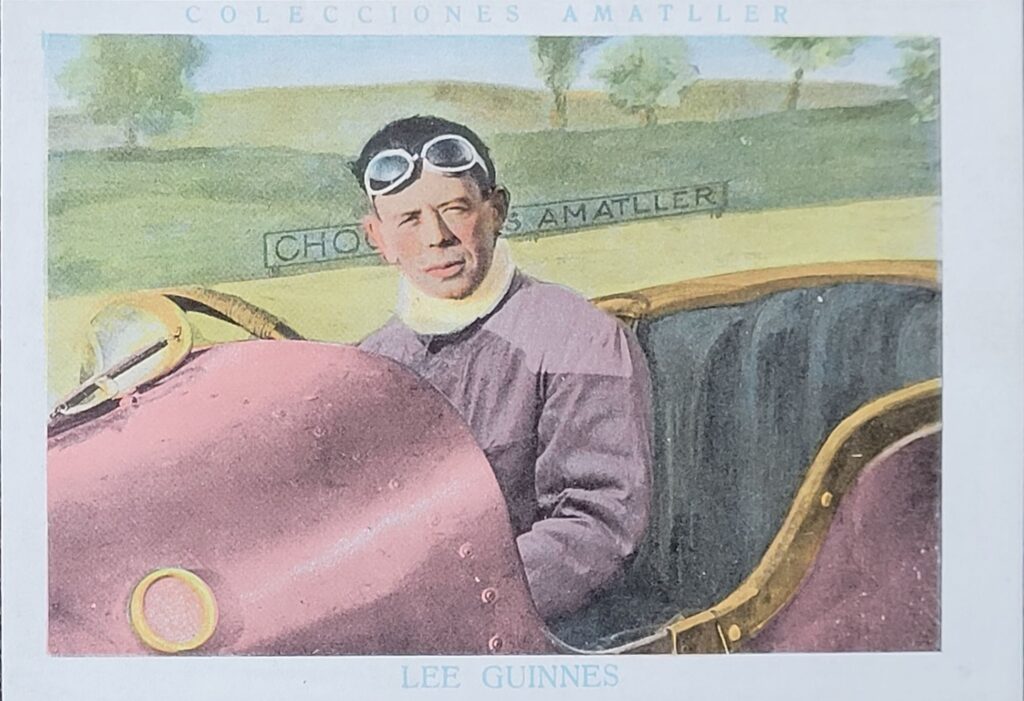 1928 Amatller (ES) Automovilismo Lee Guinnes Card #11 - Front
