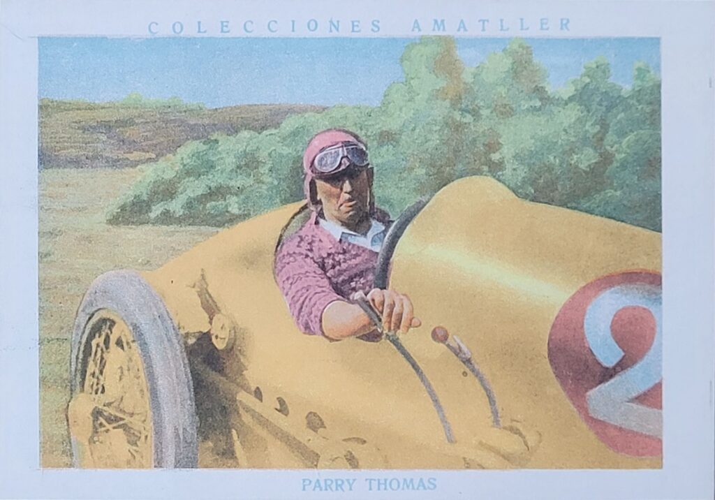 1928 Amatller (ES) Automovilismo Parry Thomas Card #9 - Front