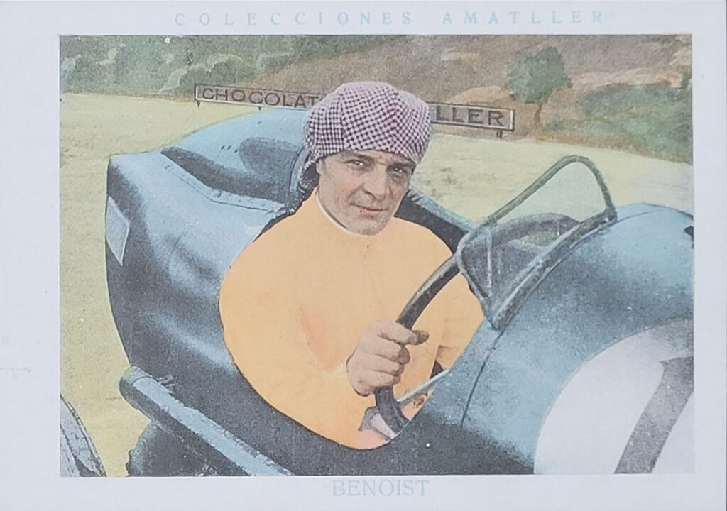 1928 Amatller (ES) Automovilismo Robert Benoist Card #22 - Front