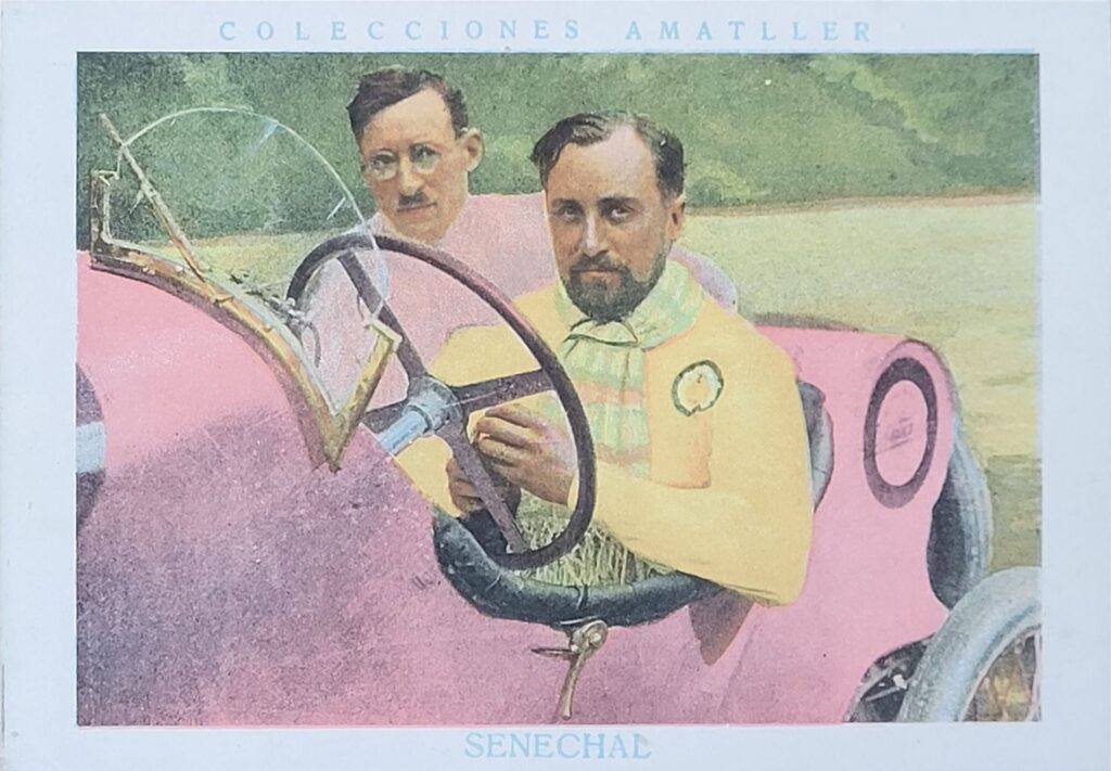1928 Amatller (ES) Automovilismo Robert Senechal Card #17 - Front