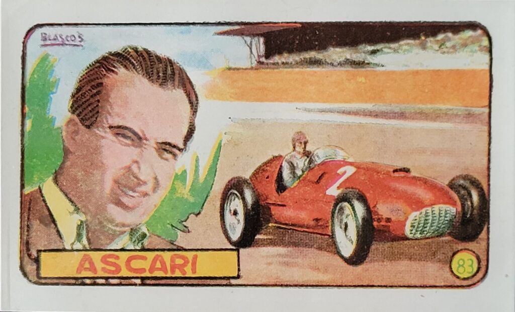 1952 Cliper Heroes Mundiales Alberto Ascari Card #83