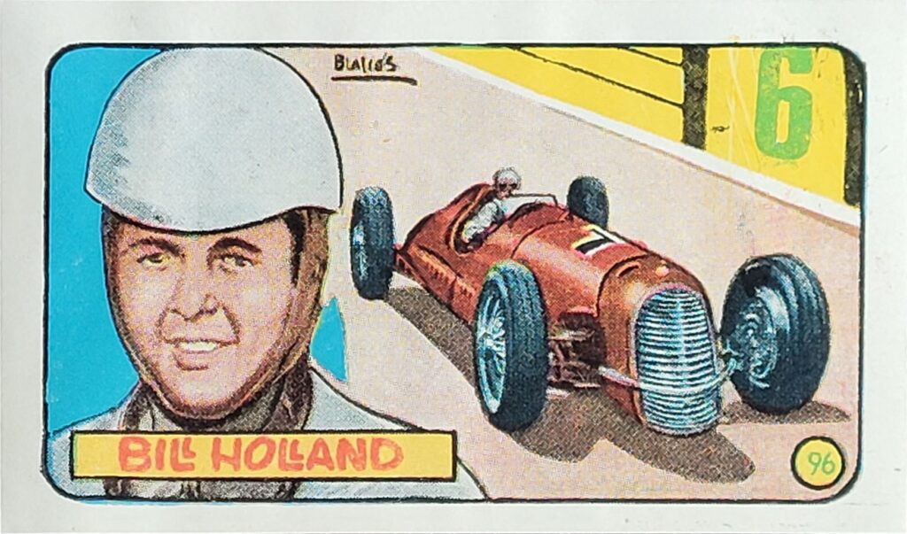 1952 Cliper Heroes Mundiales Bill Holland Card #96