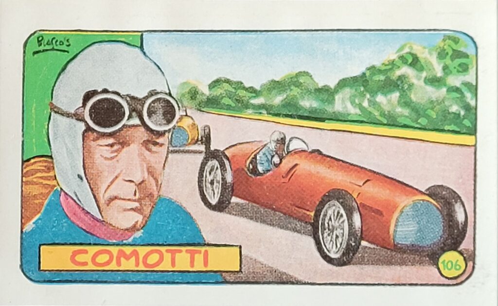 1952 Cliper Heroes Mundiales Carlo Comotti Card #106