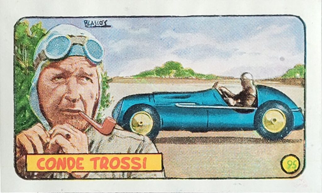 1952 Cliper Heroes Mundiales Conde Trossi Card #95