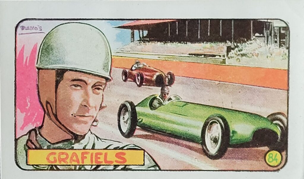 1952 Cliper Heroes Mundiales Grafiels Card #84