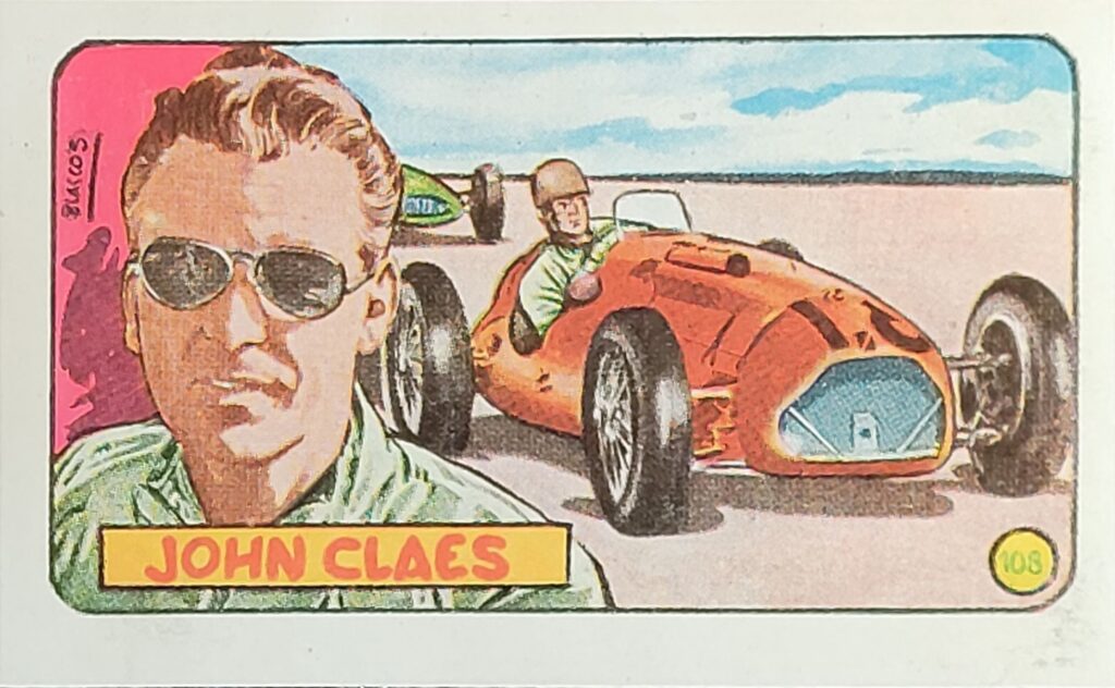 1952 Cliper Heroes Mundiales John Claes Card #108