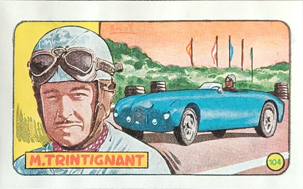 1952 Cliper Heroes Mundiales Maurice Trintignant Card #104