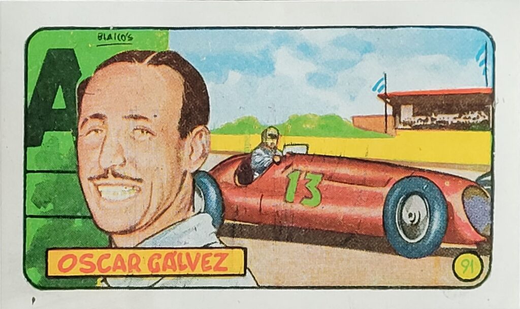 1952 Cliper Heroes Mundiales Oscar Galvez Card #91