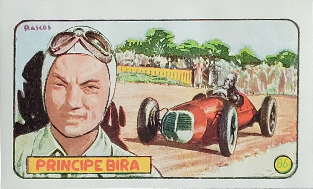 1952 Cliper Heroes Mundiales Principe Bira Card #86