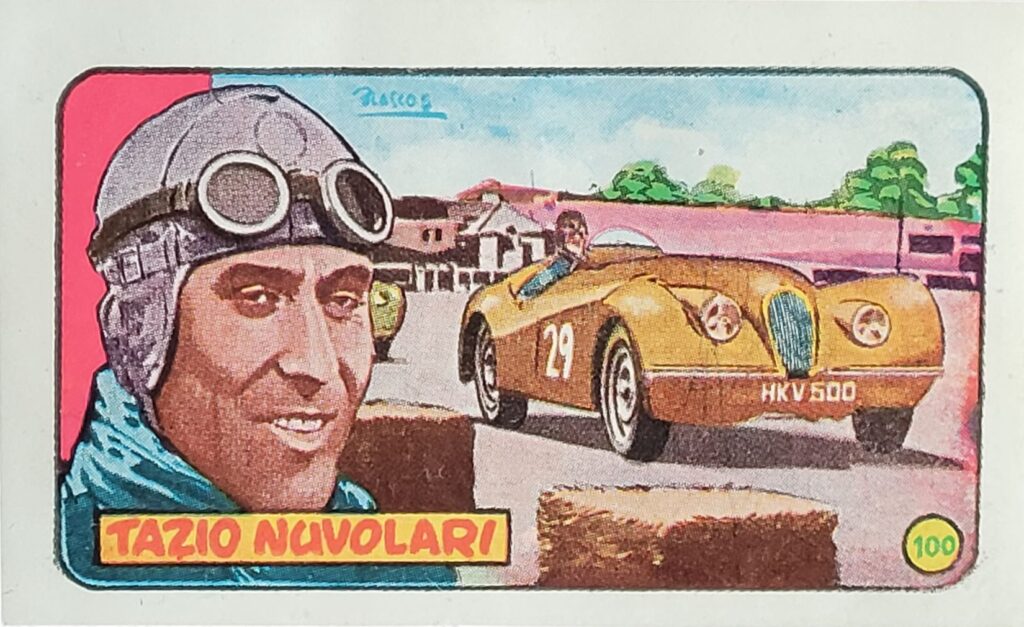 1952 Cliper Heroes Mundiales Tazio Nuvolari Card #100