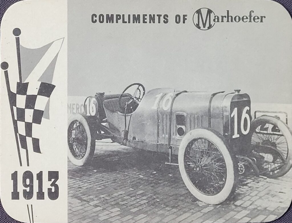 1963 Marhoefer Meats Review of Famous Racing Cars - 1913 Peugeot - Front