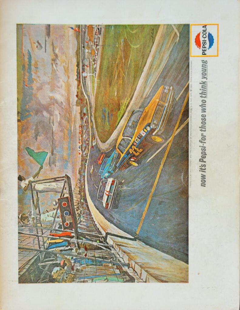 1963 NASCAR South Boston 400 Program Back Cover