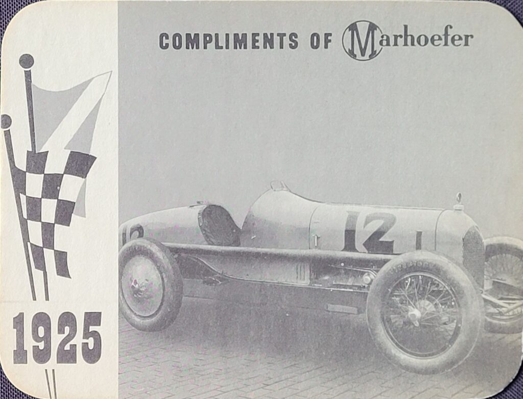 1964 Marhoefer Meats Review of Famous Cars Duesenberg of Peter DePaolo - Front