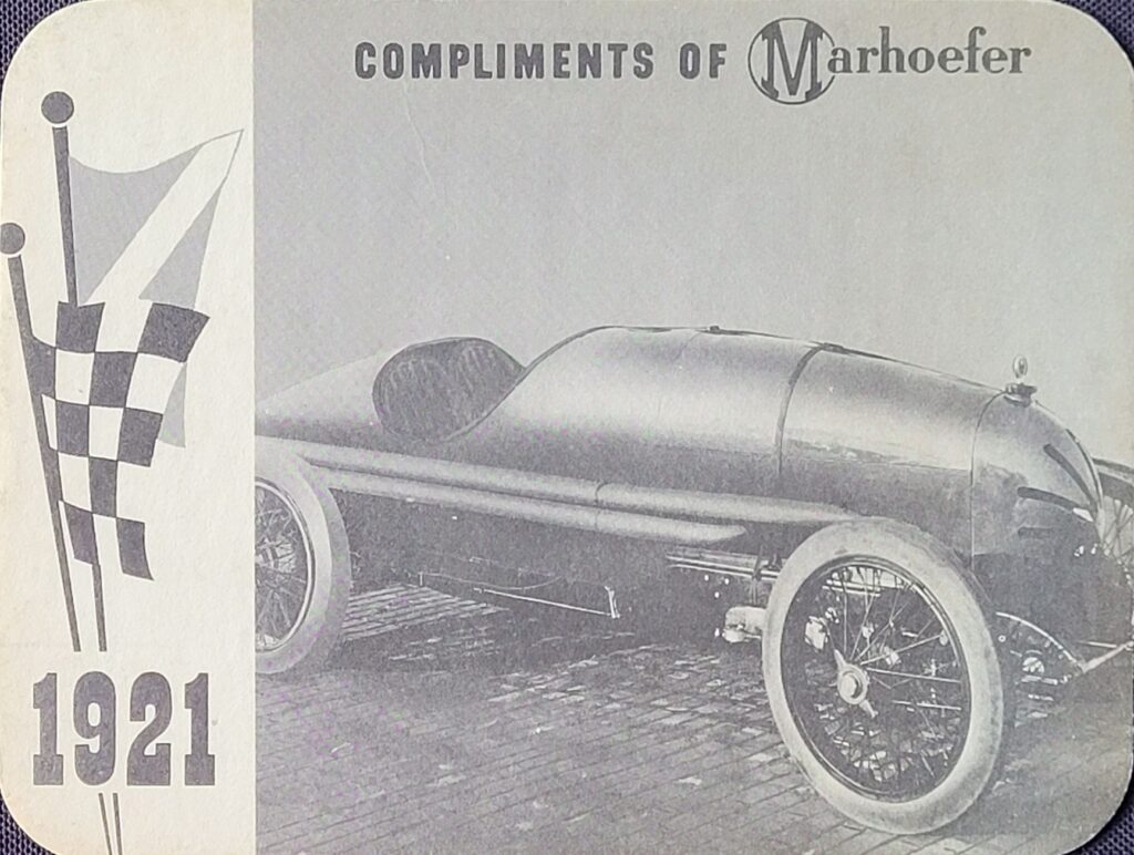 1964 Marhoefer Meats Review of Famous Cars Frontenac Tommy Milton - Front