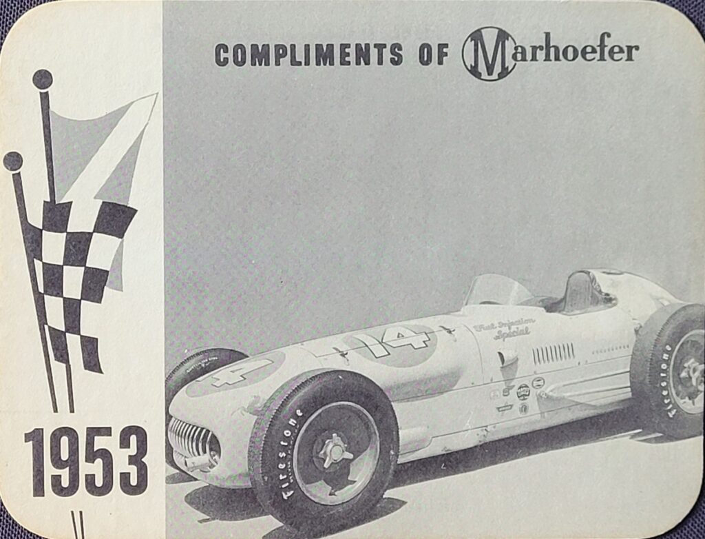 1964 Marhoefer Meats Review of Famous Cars Fuel Injection Special of Bill Vukovich - Front