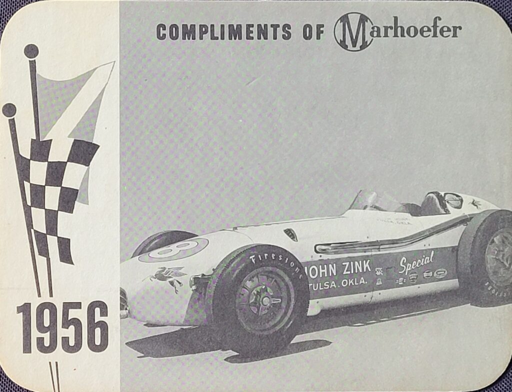 1964 Marhoefer Meats Review of Famous Cars John Zink Special of Pat Flaherty - Front