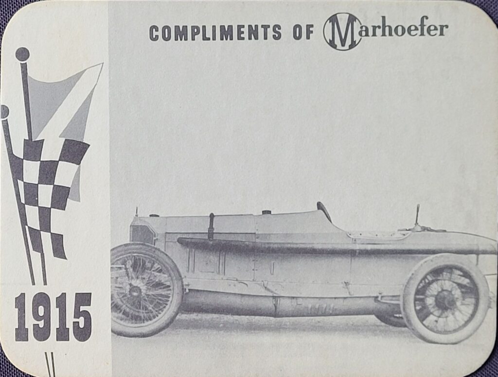 1964 Marhoefer Meats Review of Famous Cars Mercedes of Ralph DePalma - Front