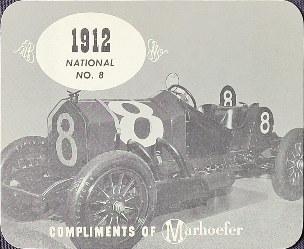 1965 Marhoefer Meats Review of Famous Racing Cars National #8 of Joe Dawson - Front