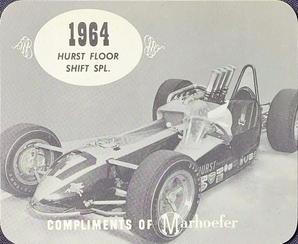 1965 Marhoefer Meats Review of Famous Racing Cars Smokey Yunick Hurst Floor Shift Special #47 - Front