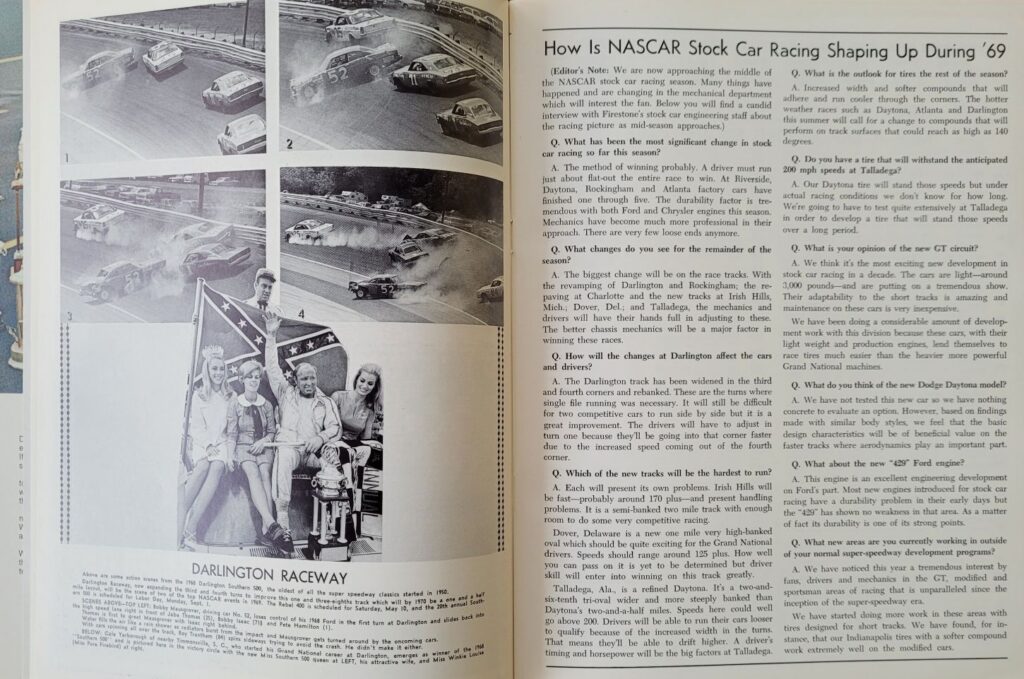 1969 NASCAR Trenton Northern 300 Program - NASCAR in 1969