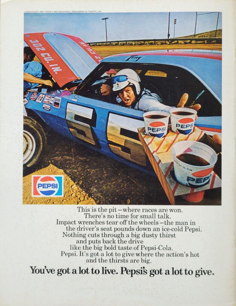 1971 NASCAR Trenton Northern 300 Program Back Cover