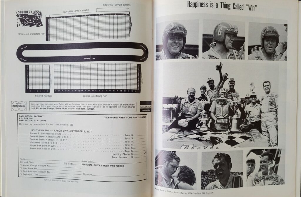 1971 NASCAR Trenton Northern 300 Program - Happiness is a Win