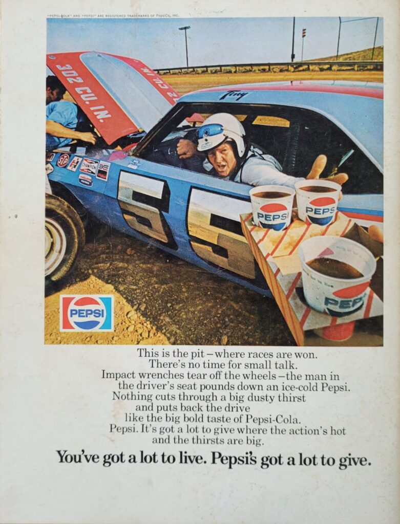 1972 NASCAR Trenton Northern 300 Program Back Cover