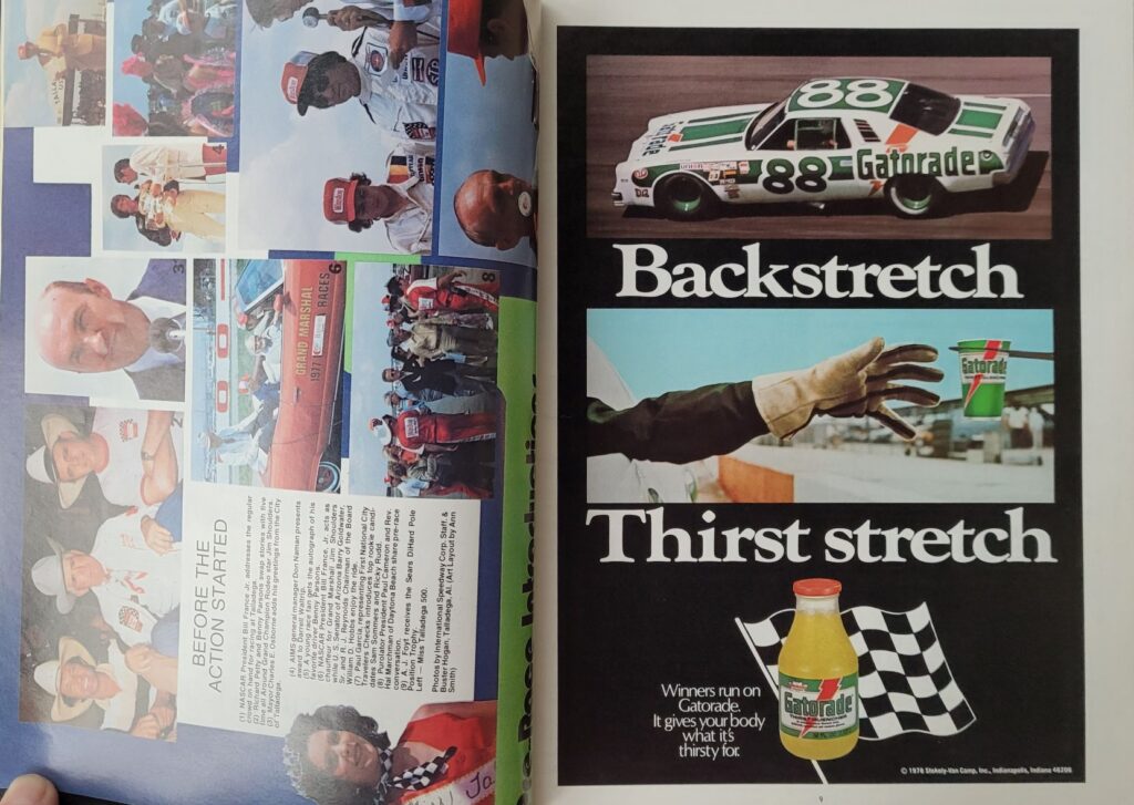 1978 NASCAR AIMS Winston 500 Program Pages 8-9