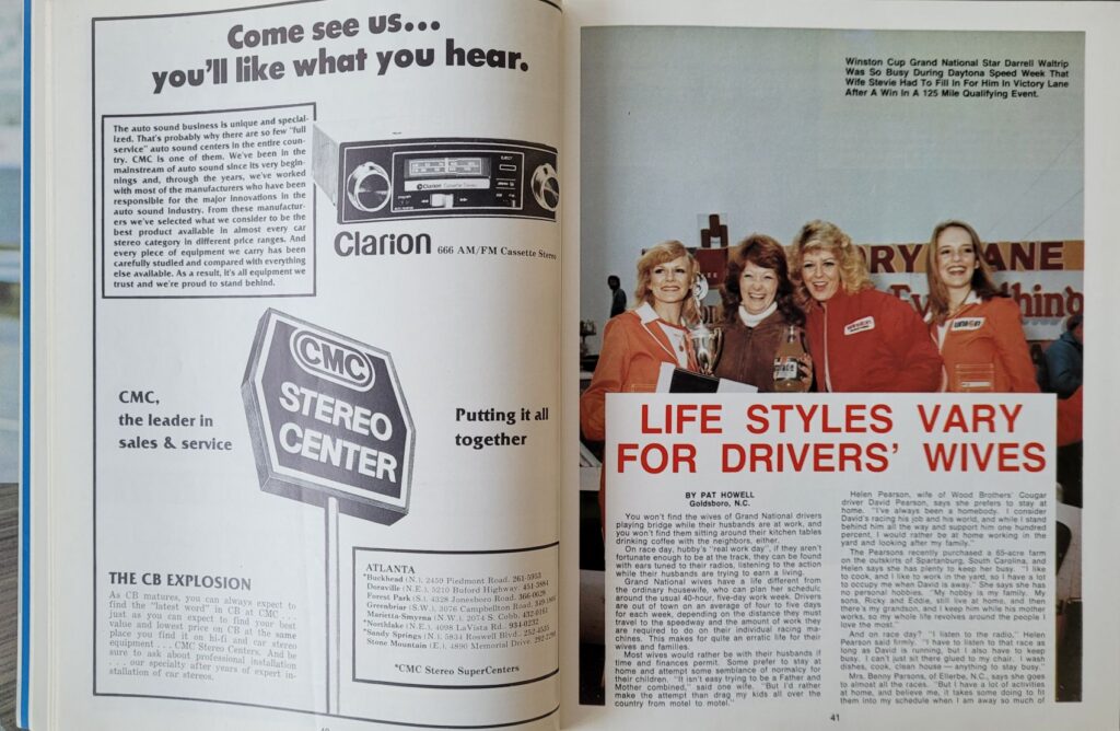 1978 NASCAR Atlanta 500 Program - Pages 40-41