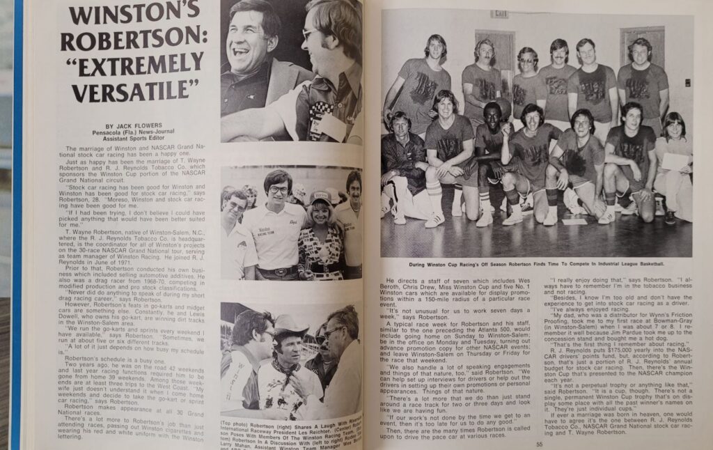 1978 NASCAR Atlanta 500 Program - Pages 54-55