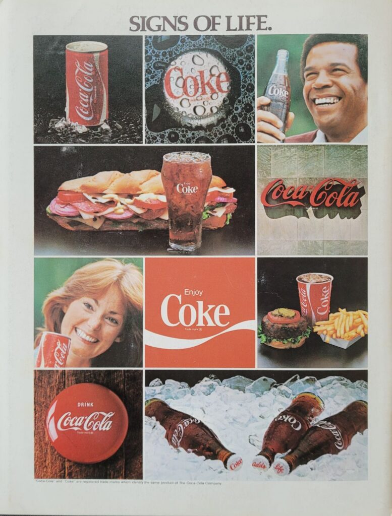 1978 NASCAR Atlanta Dixie 500 Program Back Cover