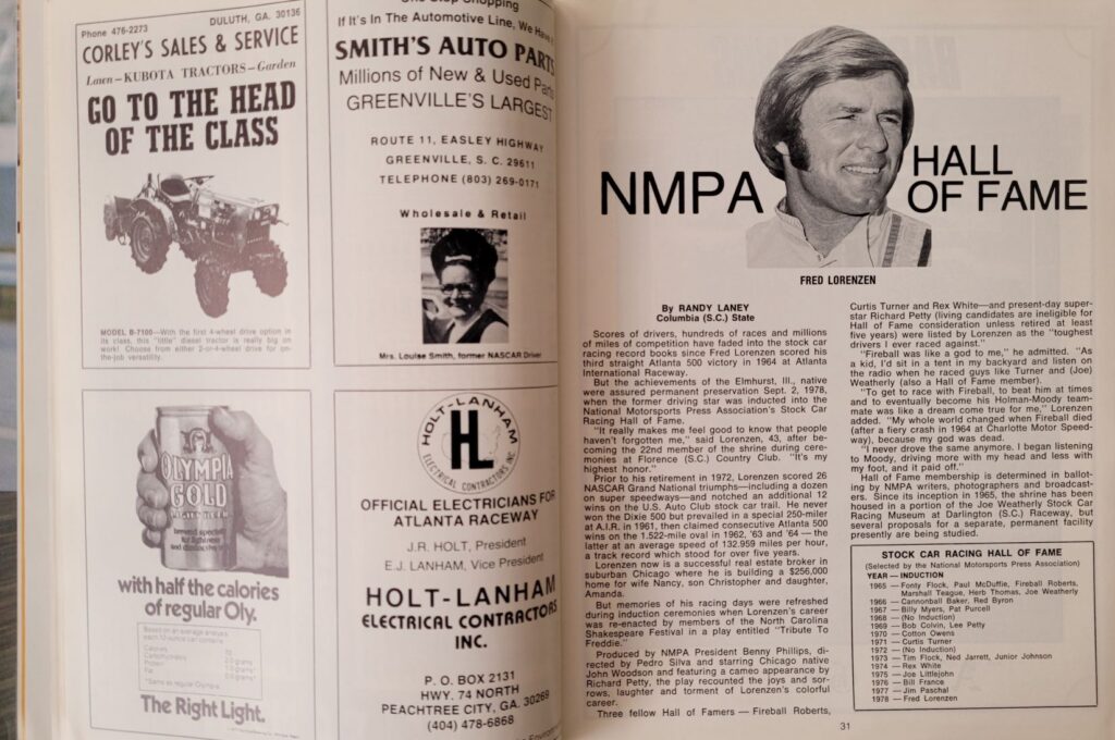 1978 NASCAR Atlanta Dixie 500 Program - Pages 30-31