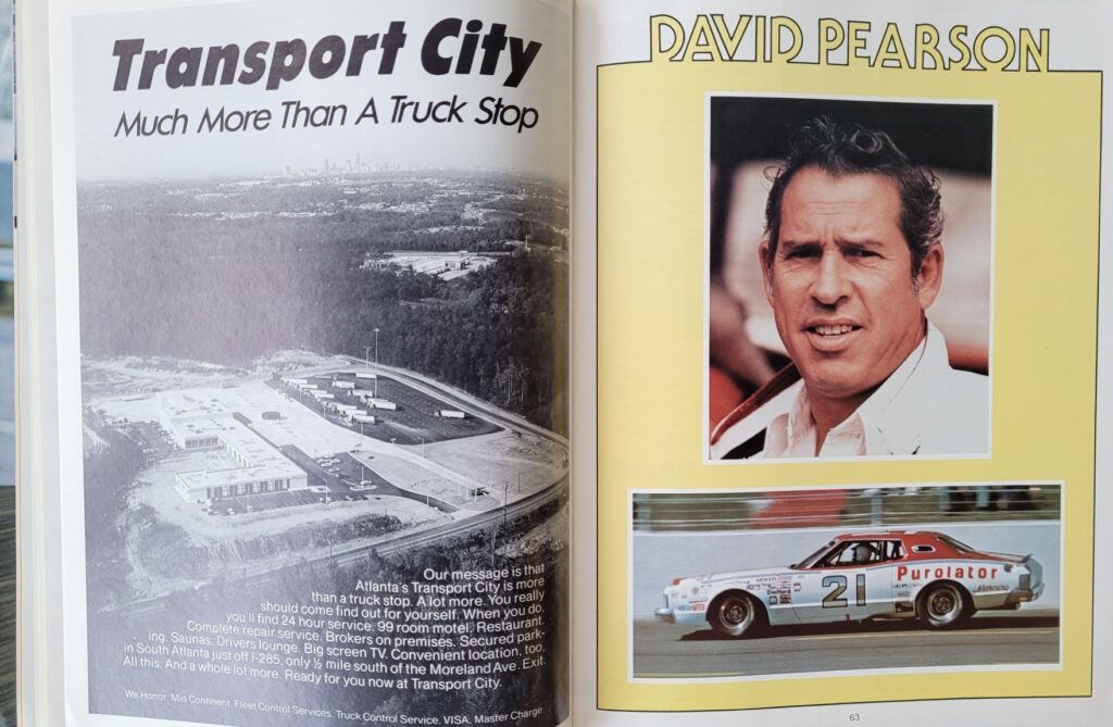 1978 NASCAR Atlanta Dixie 500 Program - Pages 62-63