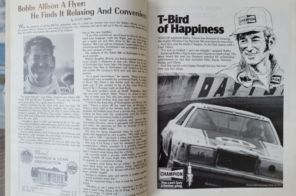 1978 NASCAR Darlington Southern 500 Program - Pages 36-37