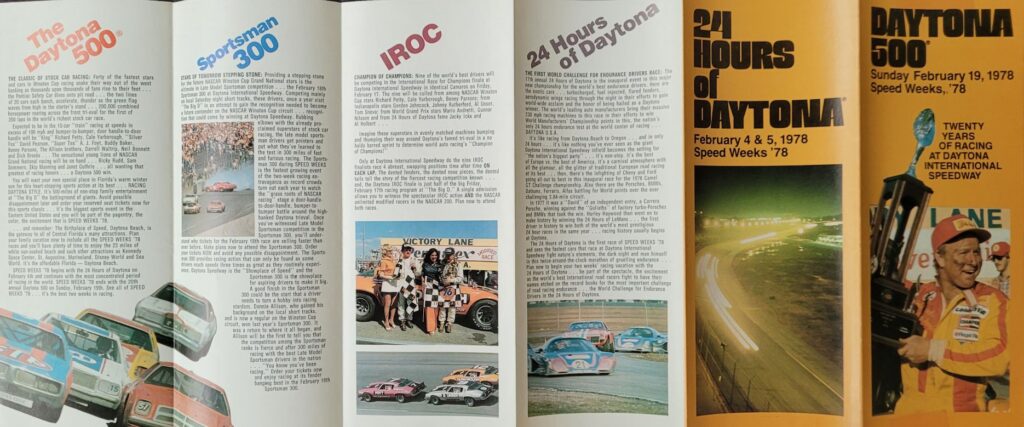 1978 NASCAR Daytona 500 Ticketing Brochure - Exterior