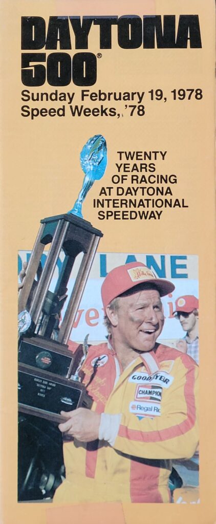 1978 NASCAR Daytona 500 Ticketing Brochure - Front