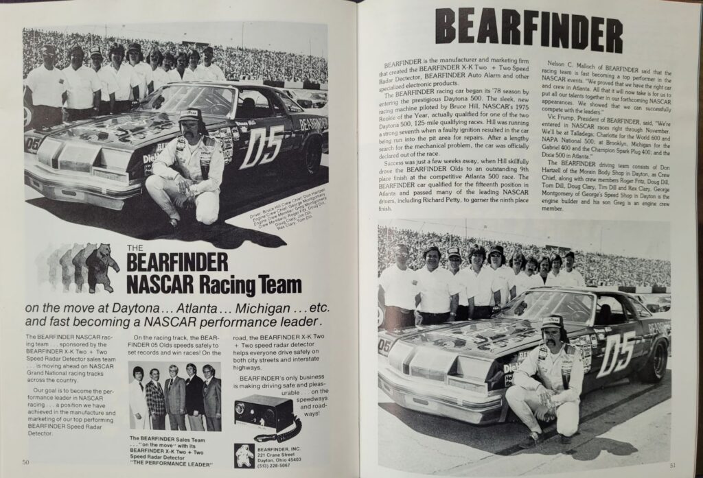 1978 NASCAR Michigan Gabriel 400 Program - Pages 50-51